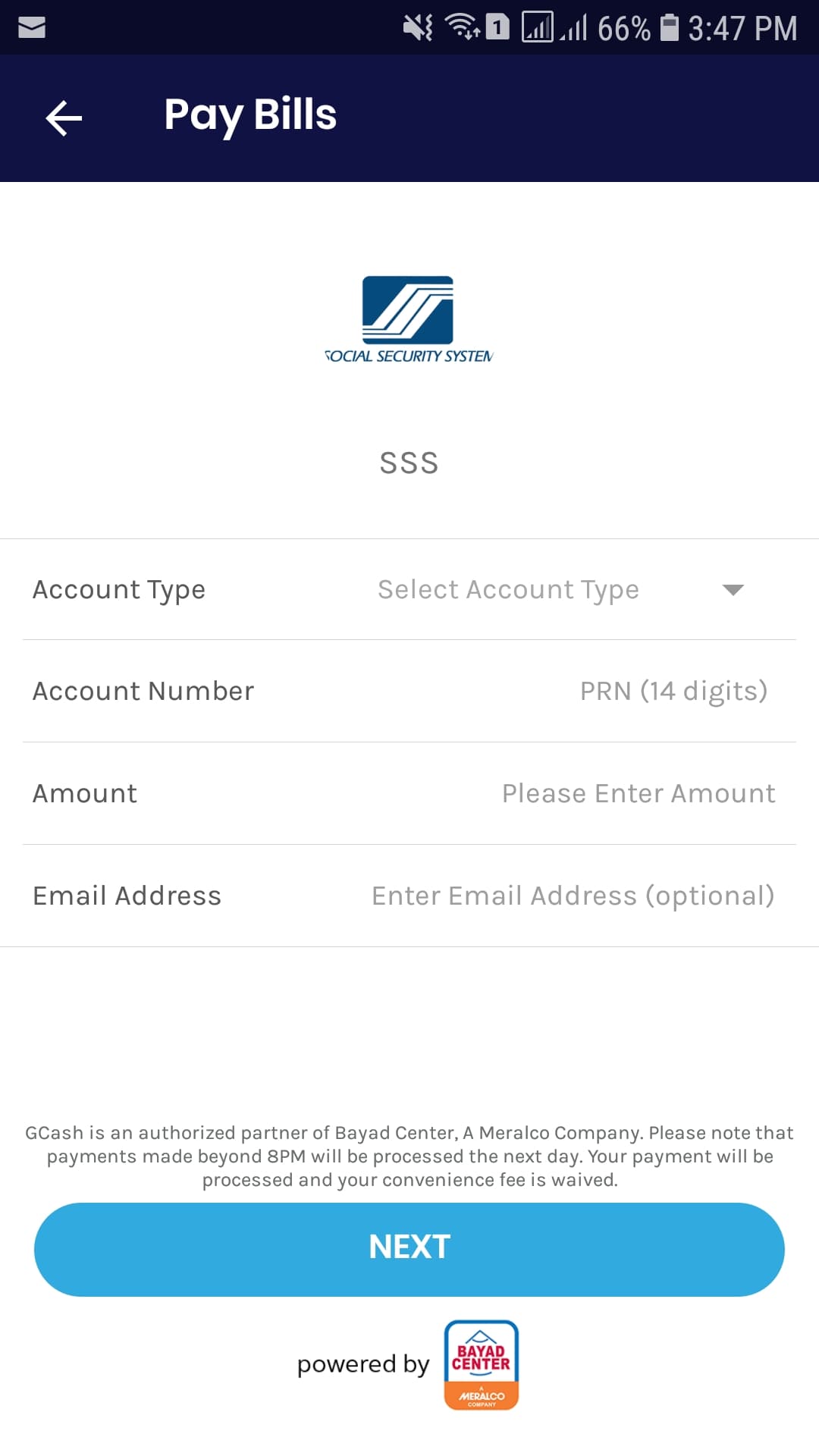 sss payment using gcash