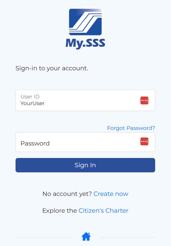 sss login